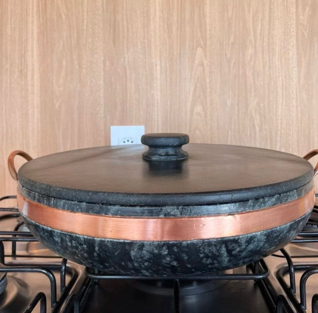 Panela de Paella - 40 cm (Acompanha Tampa)