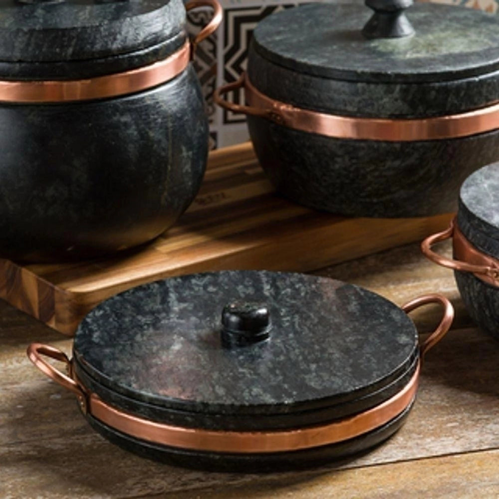 Jogo de Panelas de Pedra - 4 Peças