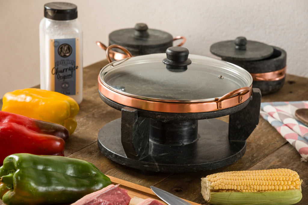 Churrasqueira - Redonda com TAMPA