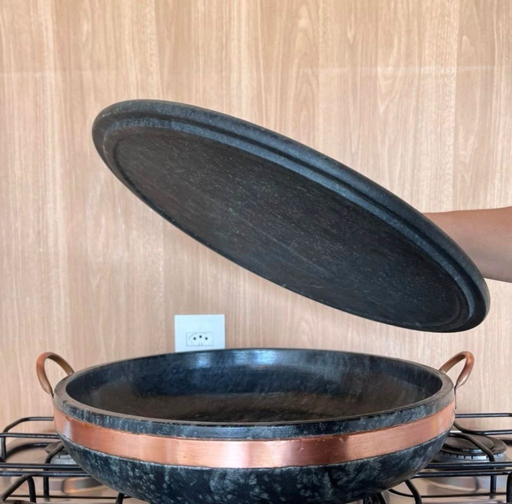 Panela de Paella - 40 cm (Acompanha Tampa)